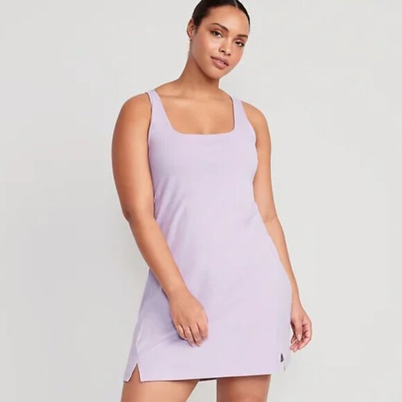 Old Navy Dresses & Skirts - Old Navy Sleeveless Square-Neck Lilac Tank Athletic Dress Womens Size Large